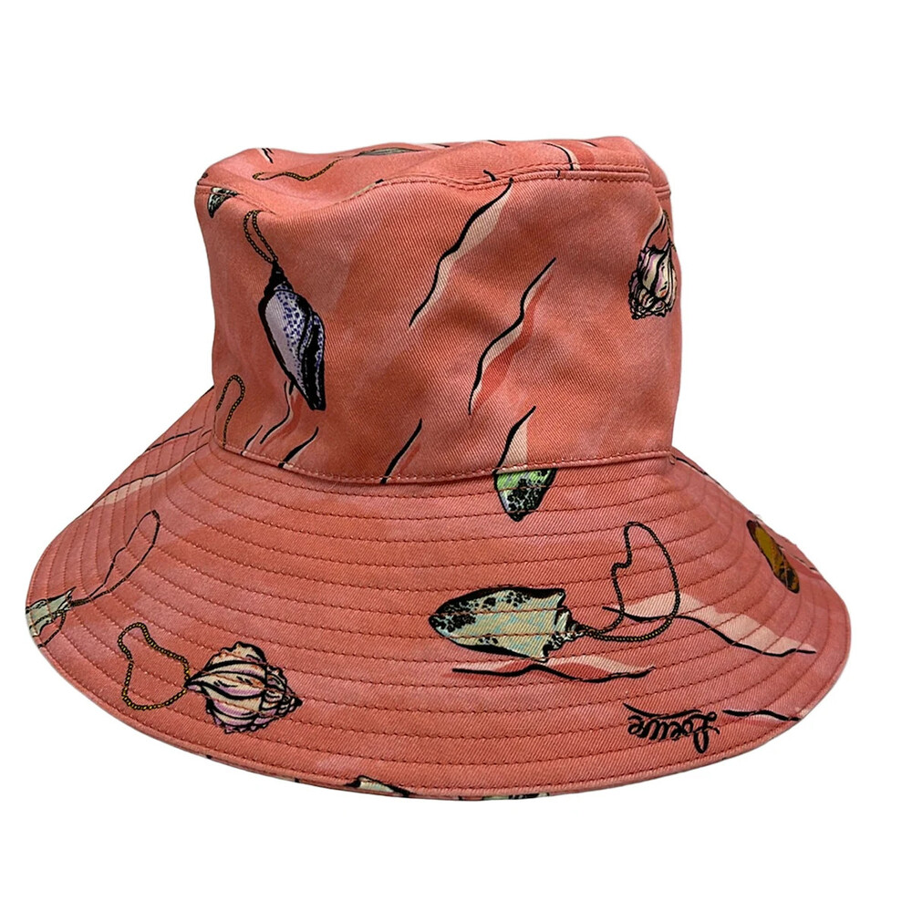 Loewe Fisherman Hat Pink Brown Multi #332888L54B